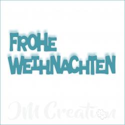 Stanzschablone - Frohe Weihnachten dick